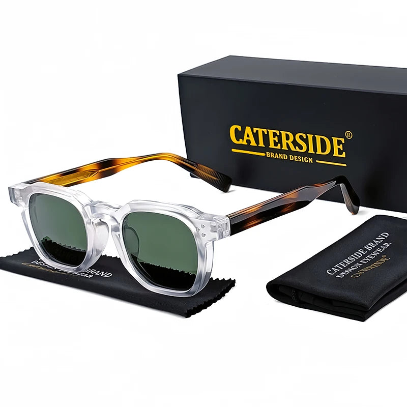 CATERSIDE Fashion Men & Women Small Square Sunglasses