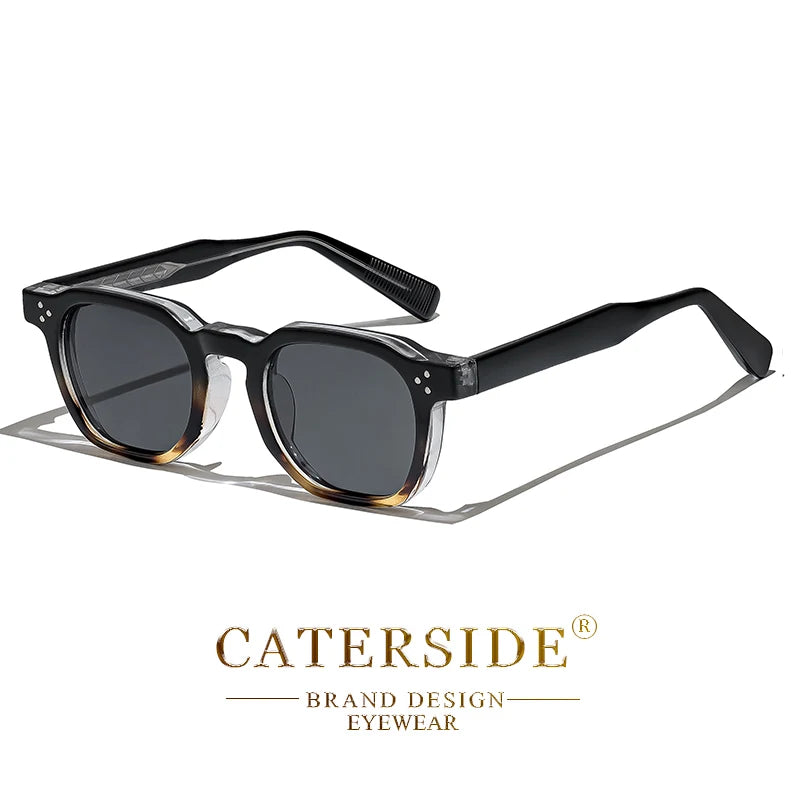 CATERSIDE Fashion Men & Women Small Square Sunglasses