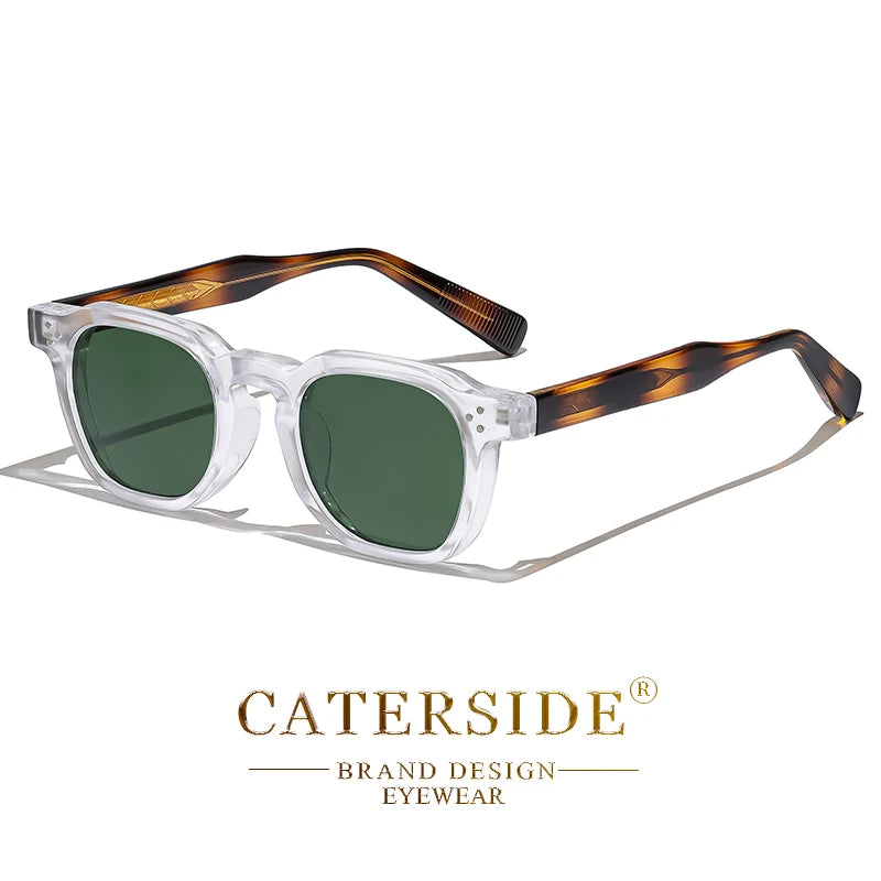 CATERSIDE Fashion Men & Women Small Square Sunglasses