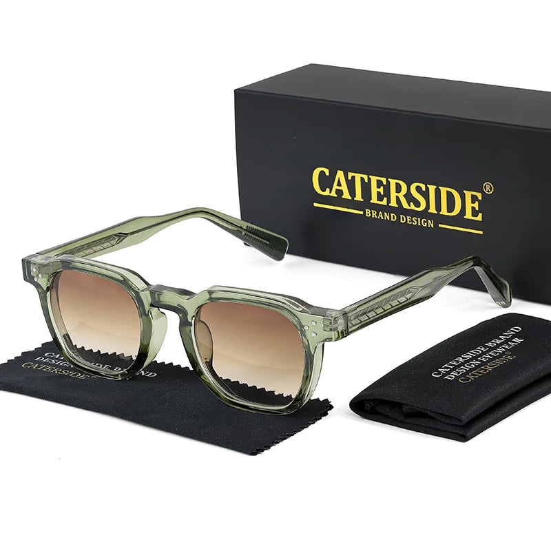 CATERSIDE Fashion Men & Women Small Square Sunglasses