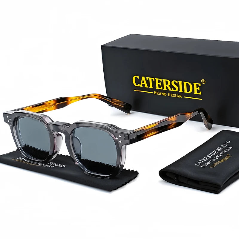 CATERSIDE Fashion Men & Women Small Square Sunglasses