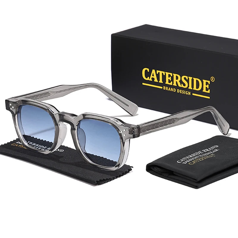 CATERSIDE Fashion Men & Women Small Square Sunglasses