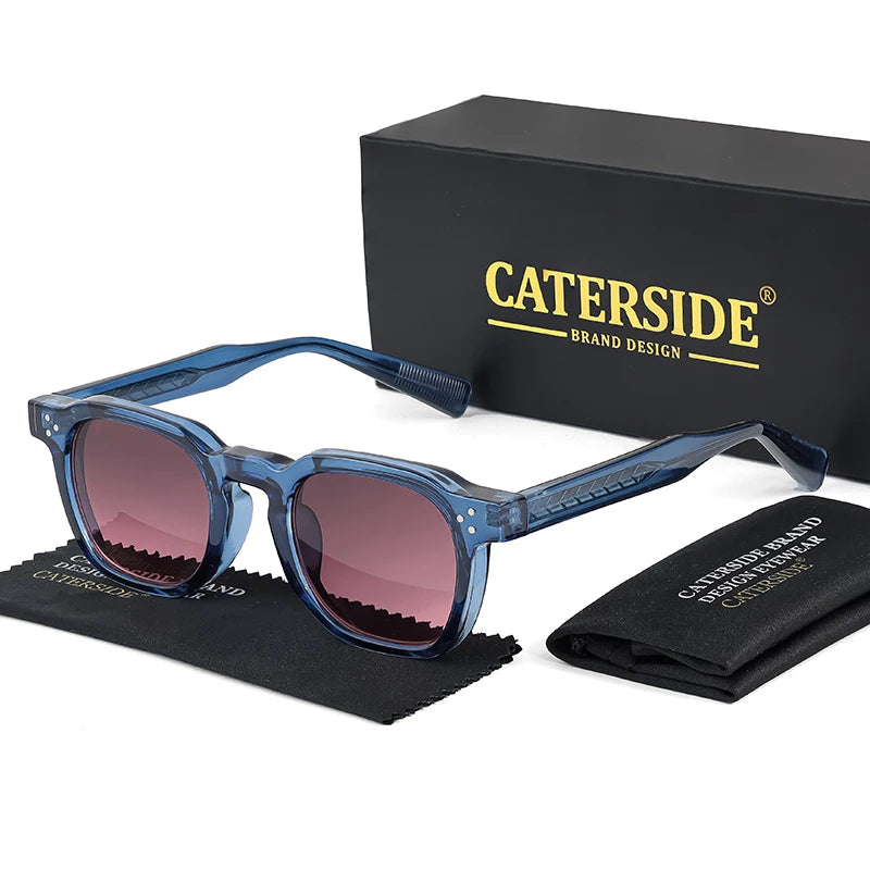 CATERSIDE Fashion Men & Women Small Square Sunglasses