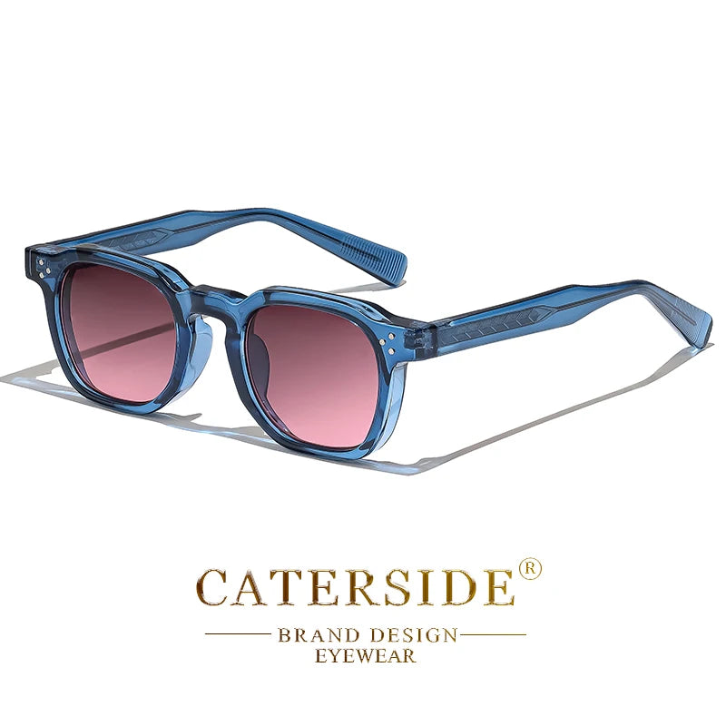 CATERSIDE Fashion Men & Women Small Square Sunglasses