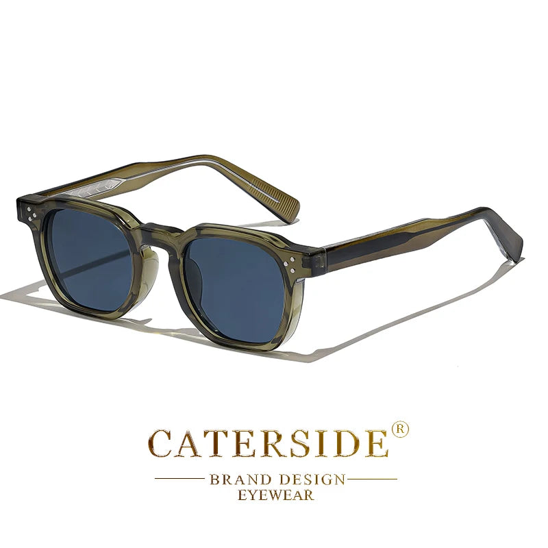 CATERSIDE Fashion Men & Women Small Square Sunglasses