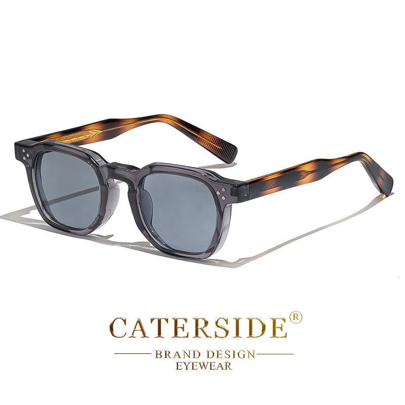 CATERSIDE Fashion Men & Women Small Square Sunglasses