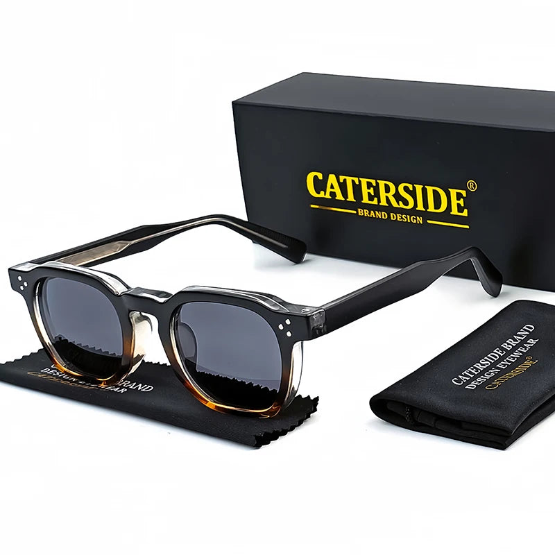 CATERSIDE Fashion Men & Women Small Square Sunglasses