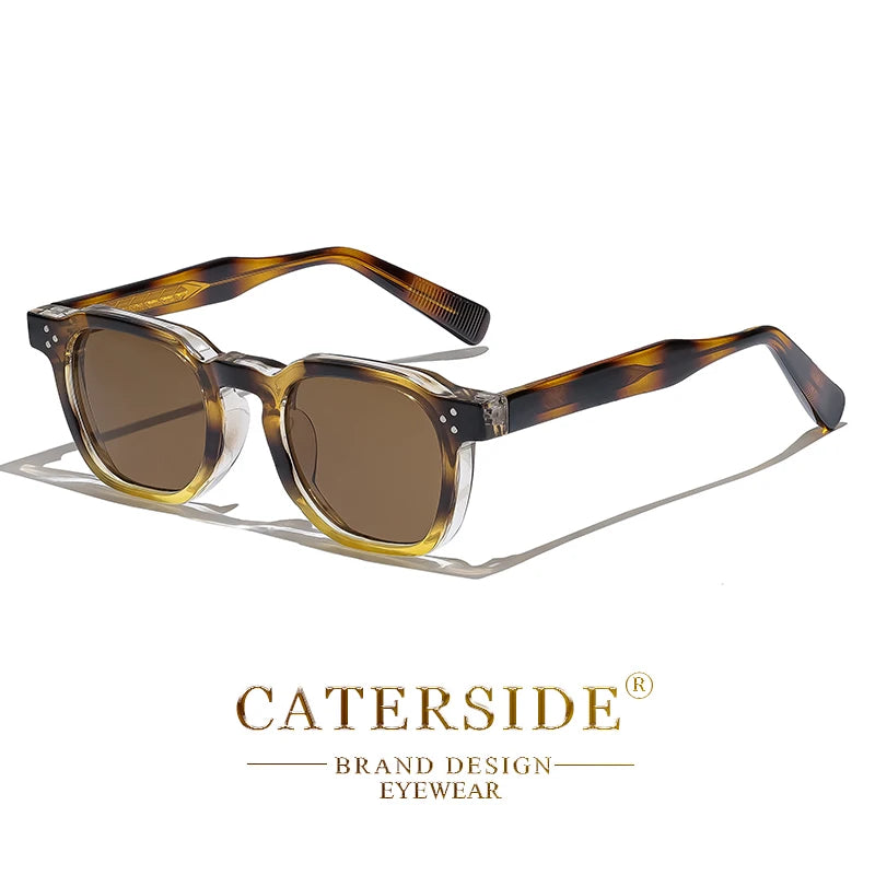 CATERSIDE Fashion Men & Women Small Square Sunglasses