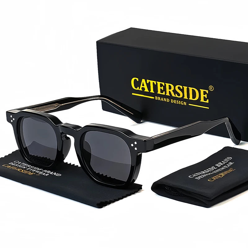 CATERSIDE Fashion Men & Women Small Square Sunglasses