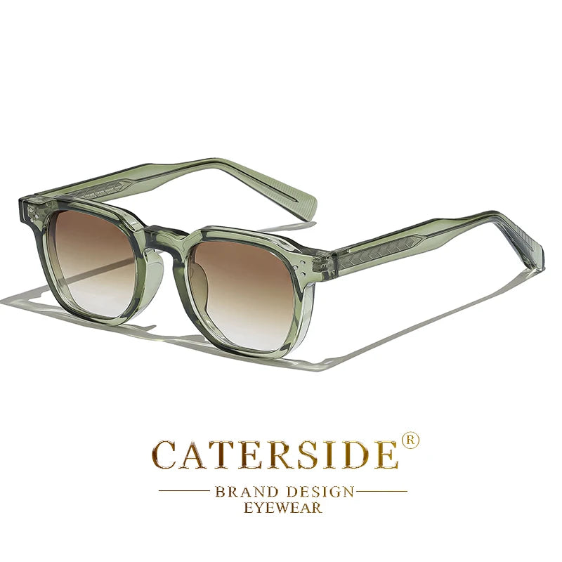 CATERSIDE Fashion Men & Women Small Square Sunglasses