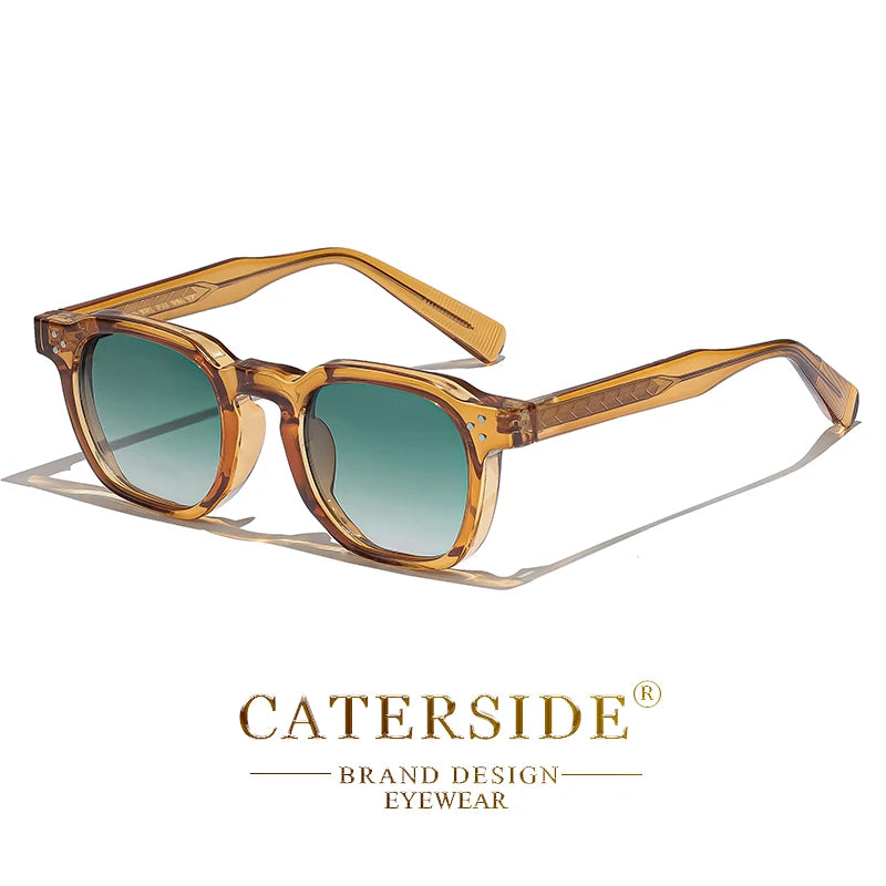 CATERSIDE Fashion Men & Women Small Square Sunglasses